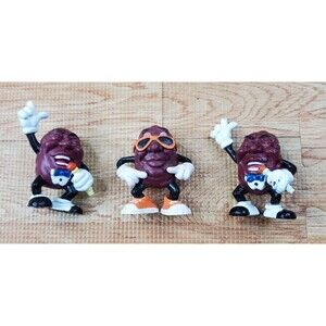The California Raisins PVC Toy Figures 2.25" 1987 Calrab Lot of 3